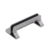 soporte vertical para laptop / adecuado para escritorio / anchura ajustable (12 26mm) / amplia compatibilidad / anti arañazos / anti deslizante /ajustable mediante tornillos / color plata / aluminio + silicona