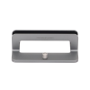 soporte vertical para laptop / adecuado para escritorio / anchura ajustable (12 26mm) / amplia compatibilidad / anti arañazos / anti deslizante /ajustable mediante tornillos / color plata / aluminio + silicona