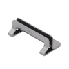 soporte vertical para laptop / adecuado para escritorio / anchura ajustable (12 26mm) / amplia compatibilidad / anti arañazos / anti deslizante /ajustable mediante tornillos / color plata / aluminio + silicona