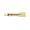 adaptador (convertidor) de audio 3.5mm hembra a 6.5mm macho / plug & play / superficie de rosca antideslizante / calidad de sonido sin pérdidas
