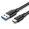 cable usb a a usb c | 1 metro | carga y sincronización de datos | carga rápida 60w | datos 5 gbps | qc 3.0/2.0 | fpc | afc | protección integrada | duradero y flexible| caja abs | cubierta de tpe | color negro.