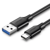 cable usb a a usb c | 2 metros | carga y sincronización de datos | carga rápida 60w | datos 5 gbps | qc 3.0/2.0 | fpc | afc | protección integrada | duradero y flexible| caja abs | cubierta de tpe | color negro.