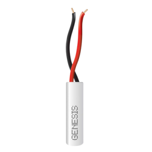 bobina de 305 metros / alambre de cobre 2 x 22 awg / tipo alarmas cmr cl3r / riser / color blanco / para aplicaciones de alarmas de intrusión / automatización