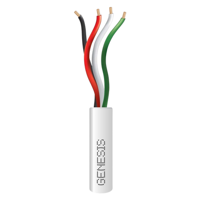 bobina de 305 metros / cable de cobre / 4 x 22 awg / riser / color blanco / para aplicaciones de alarmas de intrusión y automatización bobina de 305 metros / cable de cobre / 4 x 22 awg / riser / color blanco / para aplicaciones de alarmas de intrusión y automatización