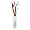 bobina de 152 metros / cable de cobre / 4 x 18 awg / riser / color blanco / para aplicaciones de alarmas de intrusión/control de acceso/ automatización / interfonos y tv porteros