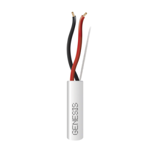 bobina de 305 metros de cable / 2 x 16 awg / riser / tipo cmr cl3r / color blanco / para aplicaciones de alarmas de intrusión, control de acceso, automatización, interfonos y tv porteros