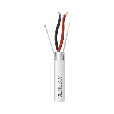 bobina de 305 m de cable 4 x 22 awg blindado / riser / color blanco / para aplicaciones de audio, seguridad y control bobina de 305 m de cable 4 x 22 awg blindado / riser / color blanco / para aplicaciones de audio, seguridad y control