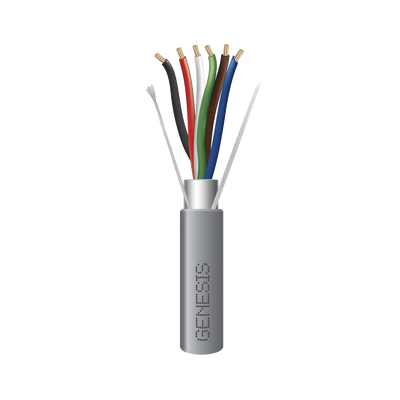 bobina de 152 metros de cable / 6 x 22 awg blindado / riser / color gris / para aplicaciones de audio, seguridad y control bobina de 152 metros de cable / 6 x 22 awg blindado / riser / color gris / para aplicaciones de audio, seguridad y control