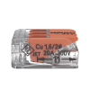conector compacto para 1 cable de entrada 2 cables de salida / cables compatibles 28awg 12awg
