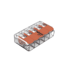 conector compacto para 1 cable de entrada 4 cables de salida / cables compatibles 28awg 12awg