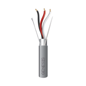 carrete de 305 metros de cable / 3 x 16 awg / riser / blindado / tipo cmr cl3r fplr ft4 / color gris / aplicaciones de alarmas de intrusión/control de acceso/ automatización / interfonos y tv porteros.
