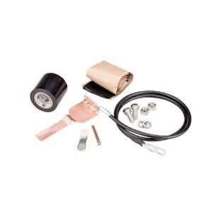 kit de aterrizaje estándar para cable coaxial de 1/4", 3/8", cnt 400, 9913. longitud del conductor 60".