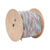 carrete de 305 metros cable múltiple armado / 4 x 18 awg sh + 6 x 22 awg sh + 2 x 22 awg sh + 4 x 22 awg sh cmr
