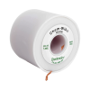 rollo de desoldar de 150 m, trenza de 0.075" de ancho y alta absorción.