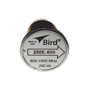 elemento de 250 watt en línea 7/8" para wattmetro bird 43 en rango de frecuencia de 800 a 1000 mhz.