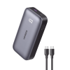 mini power bank 30w | 10 000 mah | 2 puertos pd3.0, usb c+a | carga rápida | pantalla digital | compatible con iphone 16 pro max/15/14, macbook air, ipad, galaxy s24 ultra, | color negro.