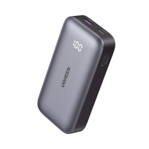 mini power bank 30w | 10 000 mah | 2 puertos pd3.0, usb c+a | carga rápida | pantalla digital | compatible con iphone 16 pro max/15/14, macbook air, ipad, galaxy s24 ultra, | color negro.