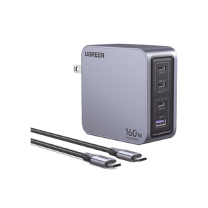 cargador rápido gan / 160w máximo / 3 usb c + 1 usb a / pd3.1 140w / pps / ufcs / qc5 / protecciones múltiples / pc 94 v0