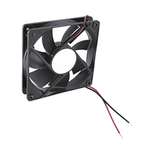 ventilador anticondensante axial cuadrado, 12vcc, 120x120x25 mm, 75.0 cfm, 1.9 w, 161 ma, 2200 rpm.