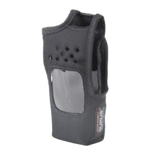 funda de nylon, clip metálico cinto, capuchón auto adherible y visor frontal / tk 2312/3312, nx 240/340.