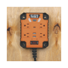 multicontacto powerbox 1, con 4 salidas 120 vca, 2 usb a / 1 usb c, luces led integradas y soporte magnético