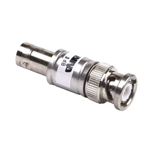 atenuador en línea de 3 db, 2 watt máx., cd 4 ghz, conectores bnc macho hembra.