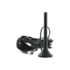 antena mini de montaje magnético, con cable rg174 y conector sma macho | rango de frecuencias 700 960 mhz, 1710 2270 mhz | ganancia máxima 3.1 db