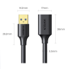 cable extensor usb 3.0 / 3 metros / macho hembra / 5 gbps / ultra durabilidad / núcleo de cobre estañado 28/22 awg / blindaje interior múltiple / ideal para teclado, mouse , etc.
