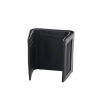 cartera athens negra de piel con compartimento de micromalla para id. doblable en 3 partes con divisor de billetes. pocket wallet