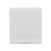 soporte de escritorio para telefono celular / ajustable de 0° a 100° / goma antiarañazos / antideslizante / amplia compatibilidad con dispositivos de 4'' a 7.9'' / plegable / abs / color blanco