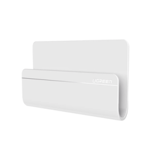 soporte de pared adhesivo para teléfono / diseño de montaje en pared / protección de silicona antideslizante / anti arañazos / adhesivo 3m / soporta dispositivos 165*81*26.5 mm. / caja de abs / color blanco