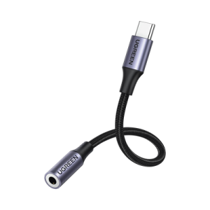 adaptador usb tipo c a jack 3.5mm | cable de 10 cm | soporta ctia/omti | hifi | plug & play | funda anti torceduras | carcasa de aluminio | nylon trenzado | llama, escucha música y controla.