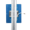 antena tipo panel de montaje en pared, multibanda 700 960 mhz/ 1710 2170 mhz, 75 ohm, conector f hembra.