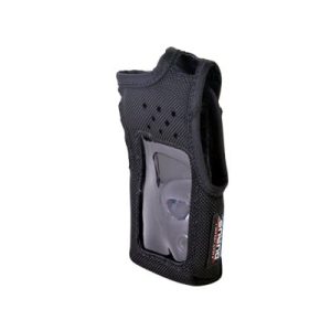 funda de nylon, lazo cinto, capuchón auto adherible en botones y visor frontal dtmf para ic f3021/ 3031 / 3230.