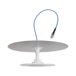 antena omnidireccional de bajo perfil ultra delgada con reflector para máxima ganancia de 7dbi. cubre bandas de celular 5g, 4g, 3g y wifi de 608 a 2700 mhz.
