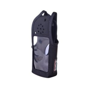 funda de nylon, clip cinto, capuchón con broches para botones y visor frontal dtmf / ic f3161, ic f3261/ 3360.