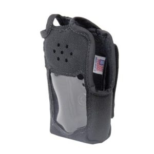 funda de nylon, lazo cinto, capuchón con broches / botones y visor frontal para ic f50/f50v, ic f60/f60v.