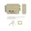 cerradura eléctrica / incluye llave / derecha/ con botón integrado /exterior