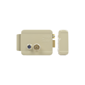 cerradura eléctrica / incluye llave / derecha/ con botón integrado /exterior