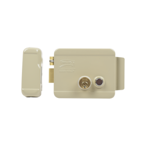 cerradura eléctrica / incluye llave /con botón integrado / izquierda / exterior