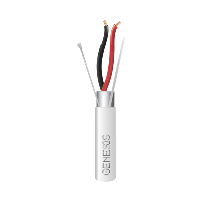 carrete de 152 metros de cable / 2 x 16 awg / blindado / plenum / color blanco / para aplicaciones de audio, seguridad y control carrete de 152 metros de cable / 2 x 16 awg / blindado / plenum / color blanco / para aplicaciones de audio, seguridad y control