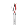 carrete de 152 metros de cable / 2 x 16 awg / blindado / plenum / color blanco / para aplicaciones de audio, seguridad y control