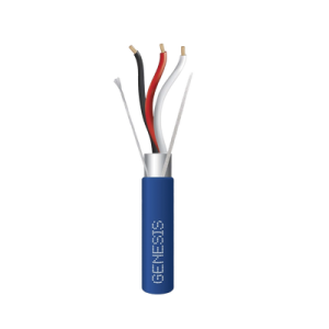 bobina de 305 metros de cable 3 x 18 awg / plenum / blindado / tipo fplp, cmp, cl3p / color azul / para aplicaciones en sistemas de seguridad, audio, control y otras aplicaciones