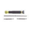 desarmador de precisión magnético 4 en 1 (punta ph0, ph00 y planas 3.2 y 2.4 mm).