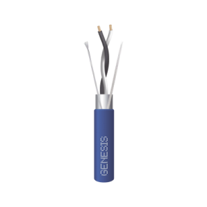 bobina de 305 metros / cable 2 x 22 awg / color azul / blindado / plenum / trenzado para aplicaciones de transmisión de datos a alta velocidad para automatización, eia 485, bacnet y otros sistemas de comunicación