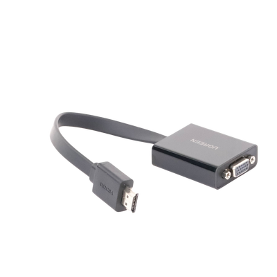 adaptador hdmi a vga / resolución 1080p / audio 3.5mm / con puerto micro usb para alimentación / plug & play / no requiere controlador / abs / flexible y duradero adaptador hdmi a vga / resolución 1080p / audio 3.5mm / con puerto micro usb para alimentación / plug & play / no requiere controlador / abs / flexible y duradero
