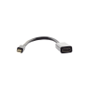convertidor mini display port a hdmi / 4k@30hz / thunderbolt / blindaje interno múltiple / carcasa abs / longitud de 25 cm