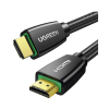 cable hdmi 2.0 de nylon trenzado / 2 m / 4k@60hz / hdr / 3d / hec (canal ethernet hdmi) / arc (canal de retorno de audio / color profundo de 48 bits / audio de 32 canales / hdcp 2.2 /audio dts: x / 18 gbps / blindaje de 4 capas