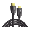 cable hdmi 2.0 de nylon trenzado / 10 m / 4k@60hz / hdr / 3d / hec (canal ethernet hdmi) / arc (canal de retorno de audio / color profundo de 48 bits / audio de 32 canales / hdcp 2.2 /audio dts: x / 18 gbps / blindaje de 4 capas