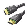 cable hdmi 2.0 de nylon trenzado / 10 m / 4k@60hz / hdr / 3d / hec (canal ethernet hdmi) / arc (canal de retorno de audio / color profundo de 48 bits / audio de 32 canales / hdcp 2.2 /audio dts: x / 18 gbps / blindaje de 4 capas